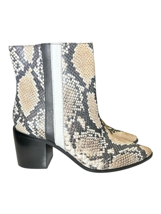 Kaanas Shoes - Kaanas Snakeskin Pattern Ankle Boots